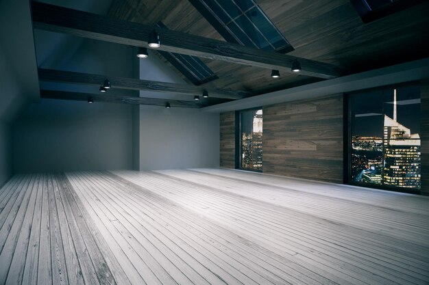 Loft interieur 's nachts