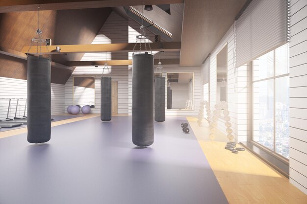 Foto loft sportschool interieur