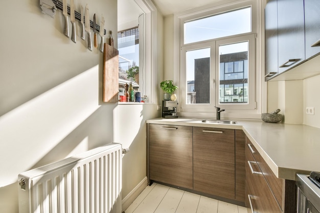 Loft style home kitchen interior