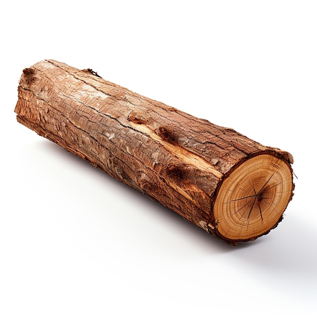 log isolated on a white background