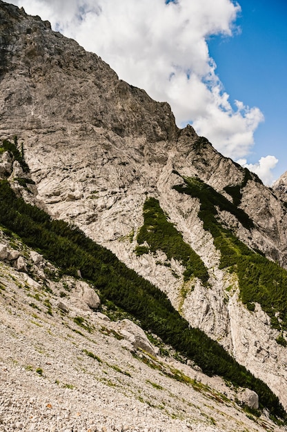 Logar-vallei of Logarska dolina Slovenië Europa Wandelen in de Savinja Alpen en de bergen van Slovenië Populaire plek voor een wandeling in het nationale park Triglav