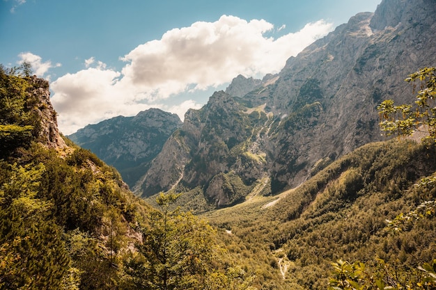 Logar valley or Logarska dolina Slovenia Europe Hiking in savinja Alps and Slovenia mountain Popular site for a hike in triglav national park