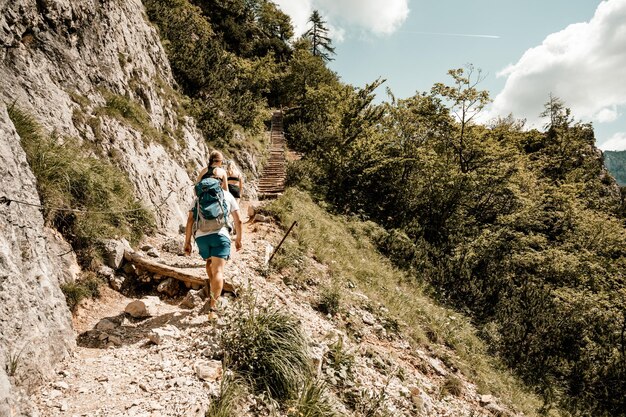 Logar valley or Logarska dolina Slovenia Europe Hiking in savinja Alps and Slovenia mountain Popular site for a hike in triglav national park