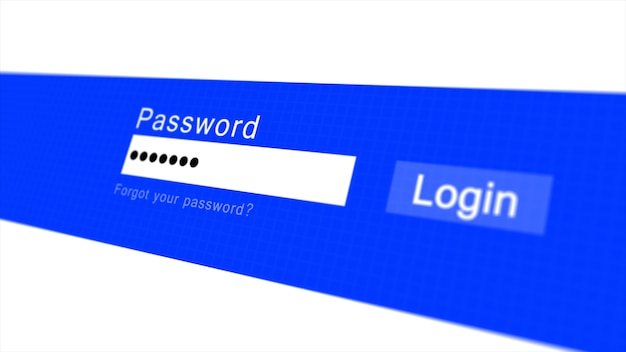 Login or sign in form with username and password fields