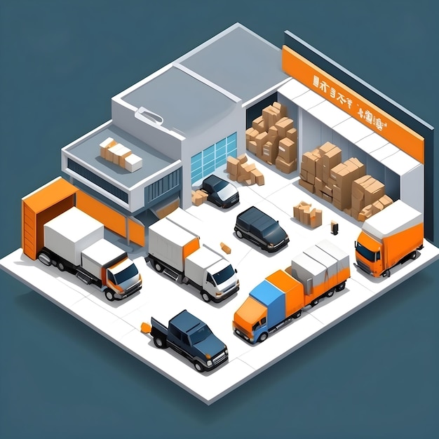 Logistic warehouse icons Storage facility symbols Warehouse management Inventory control Supply