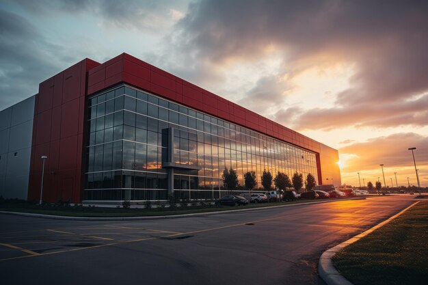 Logistics Facility at Sunrise Generative AI