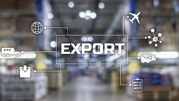 Logistics Import Export background 2021