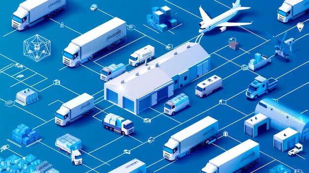 Photo logistics and shipping of goods using multiple transportation methods