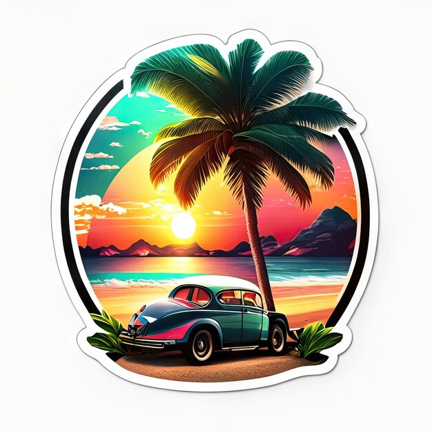 Logo beach paradise