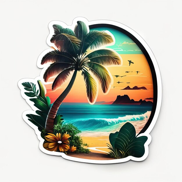 Logo beach paradise