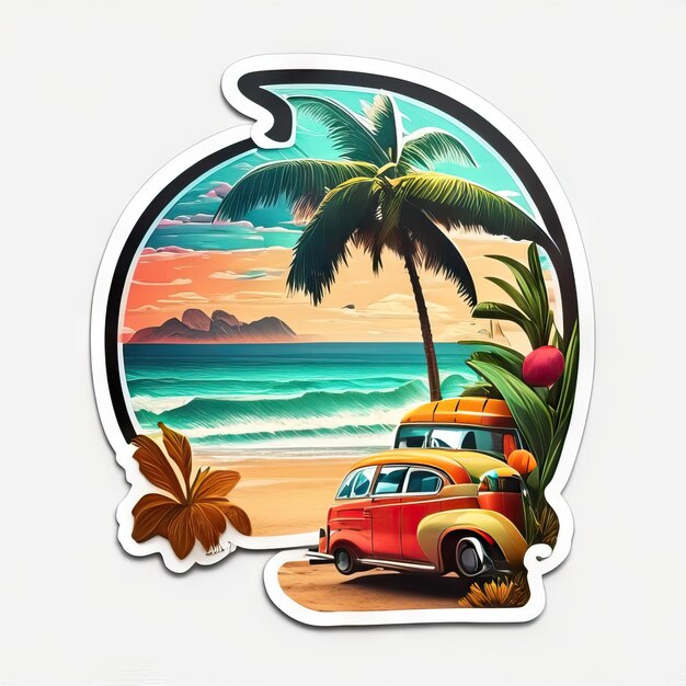 Logo beach paradise