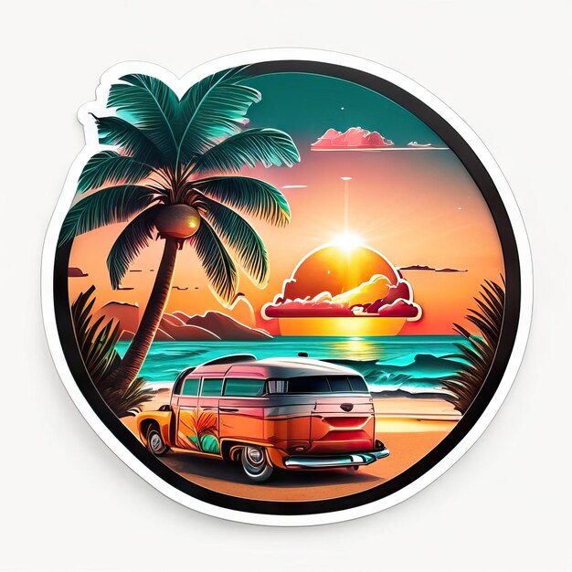 Logo beach paradise