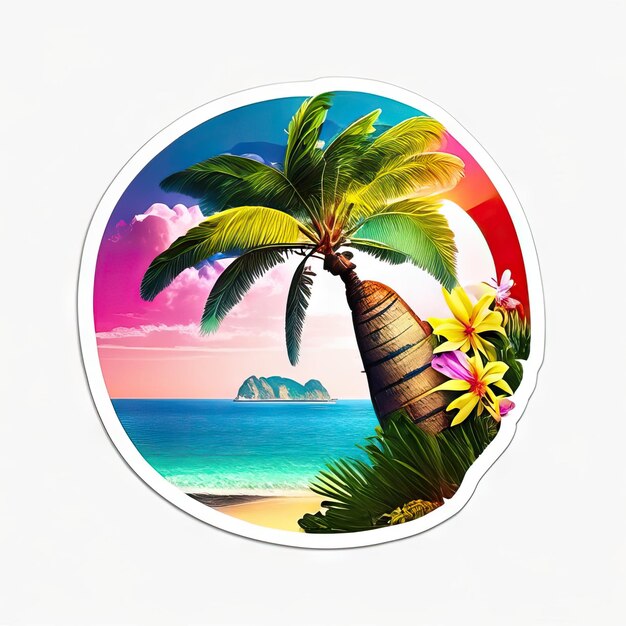 Фото Логотип пляжного рая