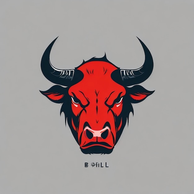 Photo logo bull angry