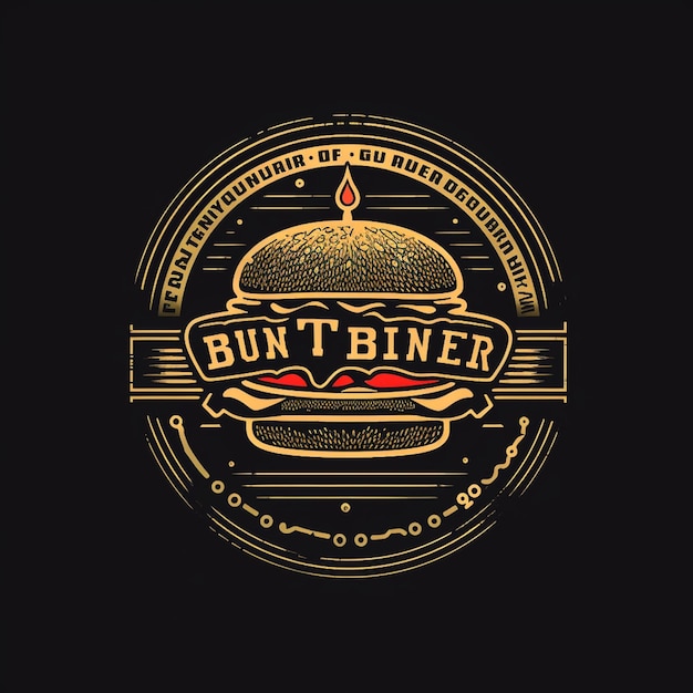 A logo for bunt bier with a bunt bib on it
