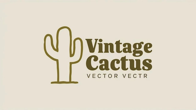 Photo a logo for a cactus called cactus