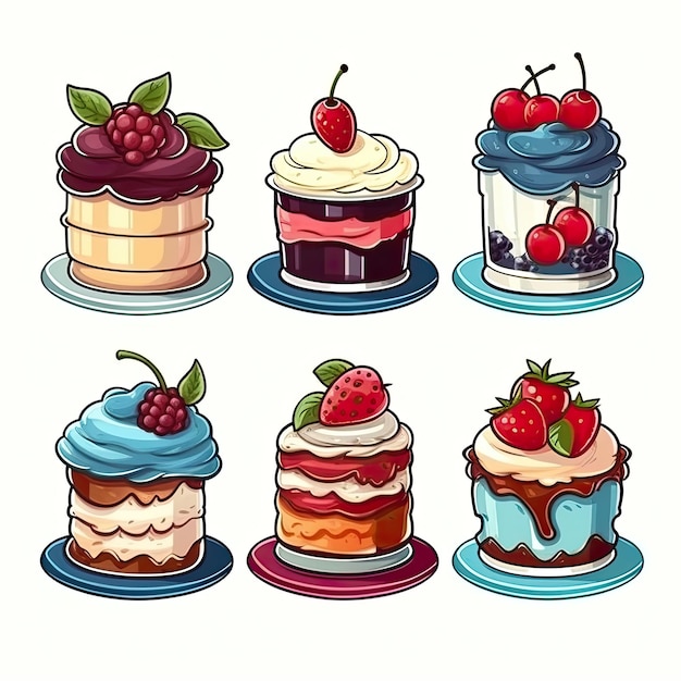 Photo logo of cake illustration