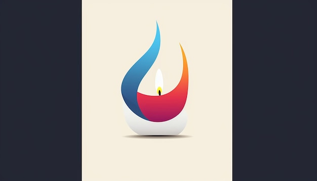 Photo a logo for a candle company