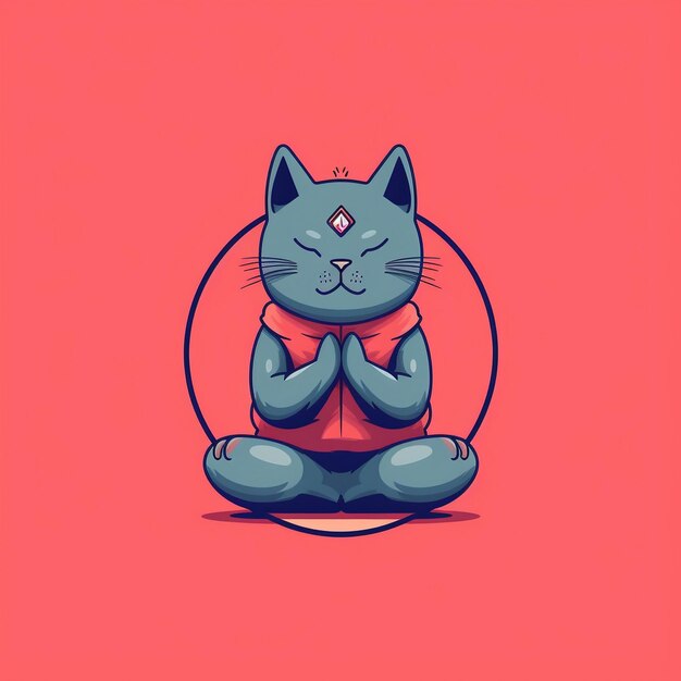 Logo cat illustration