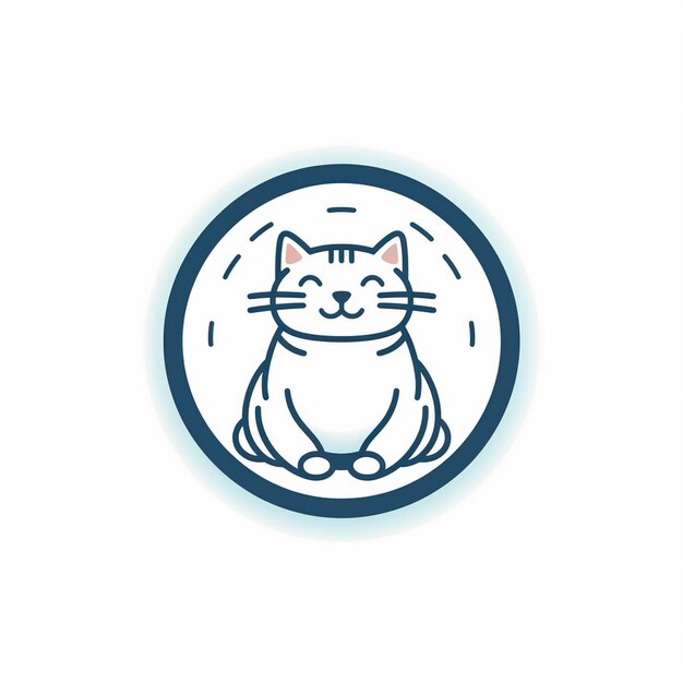 Photo logo cat illustration