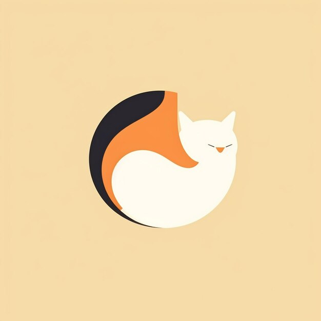 Photo logo cat illustration