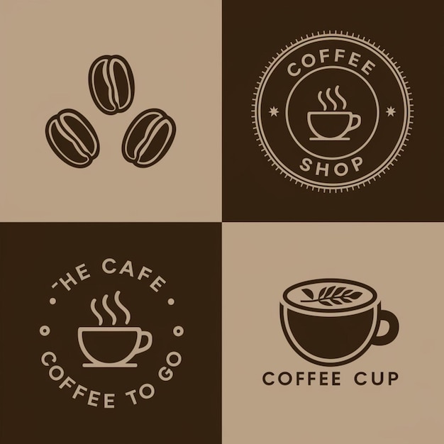 Photo a logo for coffee shop called the coffee shop