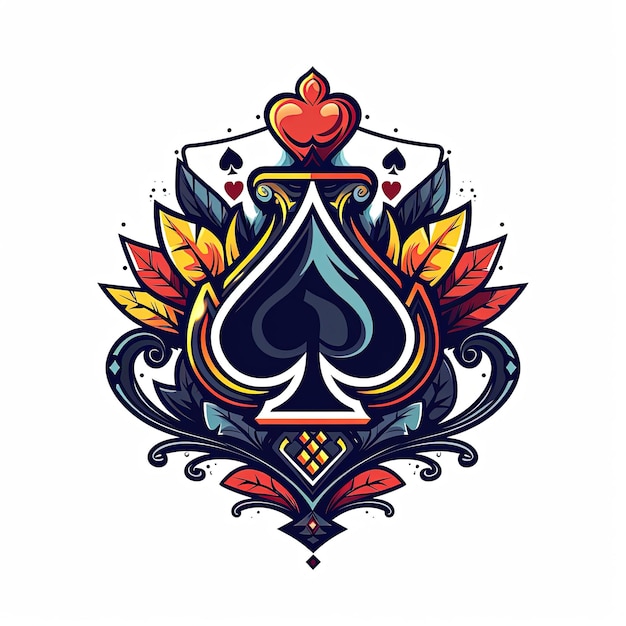 logo design of ace of spade esport logo