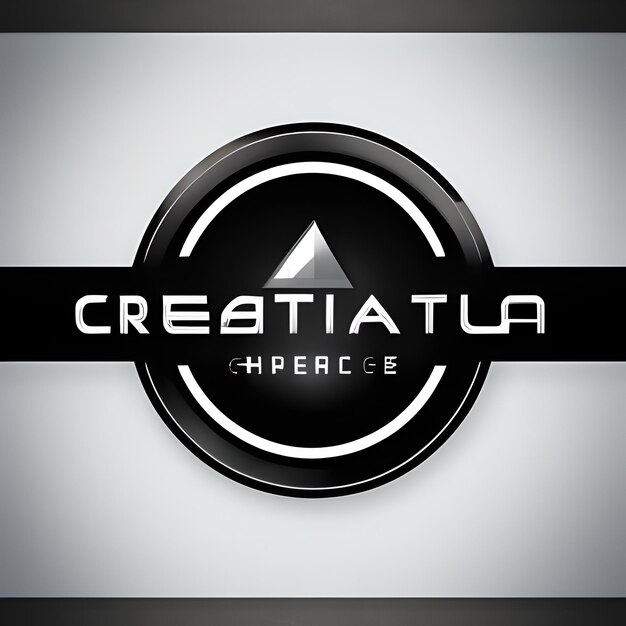 Foto design del logo intelligenza artificiale generativa