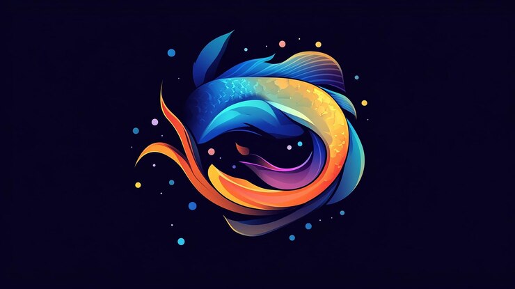 Photo logo design illustration