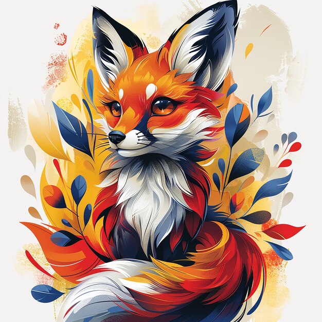 Photo logo design for online resin creations fox