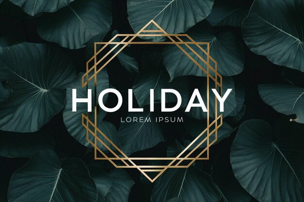 Photo a logo for holiday by the sea