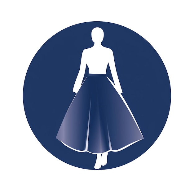 a logo is stylish for skirts and tshirt