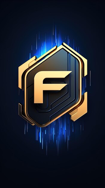 Photo the logo of the letter f