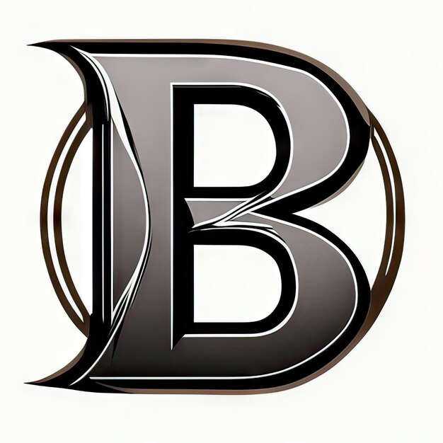 Logo met moderne letter B Generatieve AI