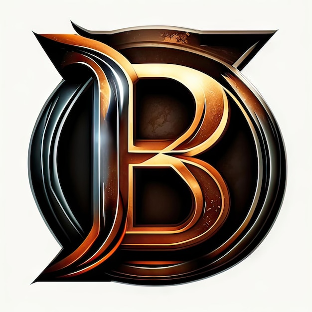 Logo met moderne letter B Generatieve AI