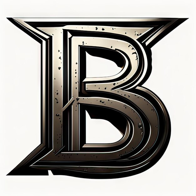 Logo met moderne letter B Generatieve AI