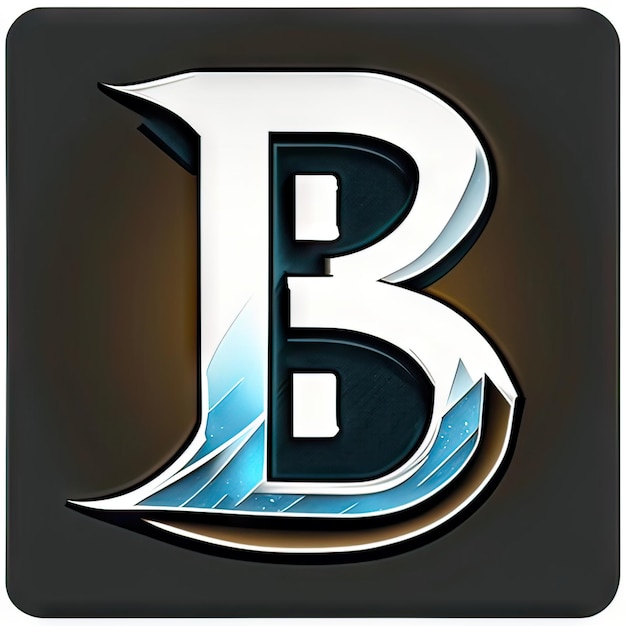 Logo met moderne letter B Generatieve AI