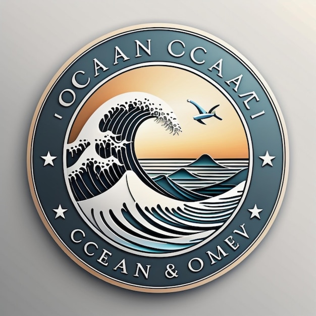 Photo a logo for the oceanic company