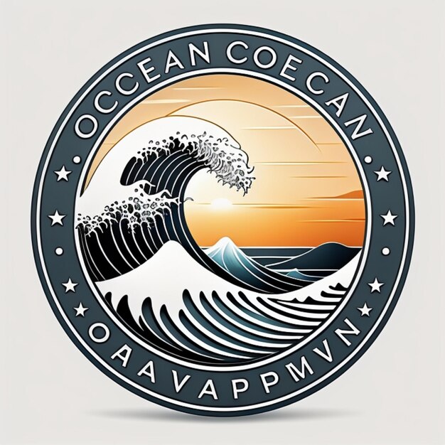 Photo a logo for the oceanic company