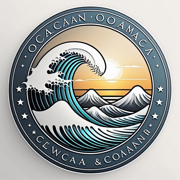 Photo a logo for the oceanic company