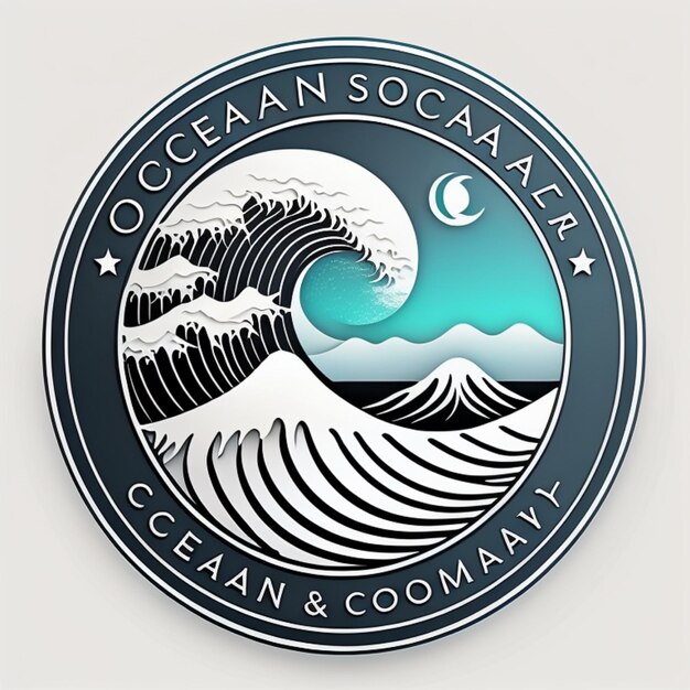 Photo a logo for the oceanic company