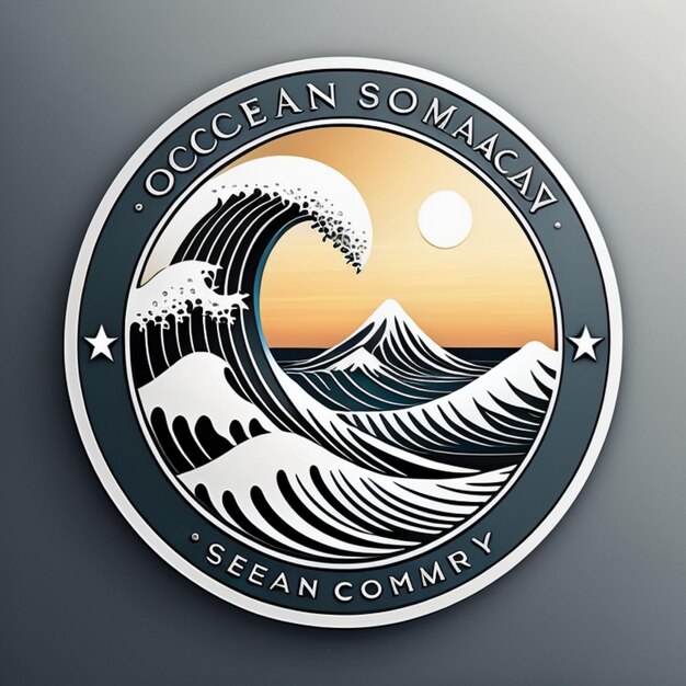 Photo a logo for the oceanic company