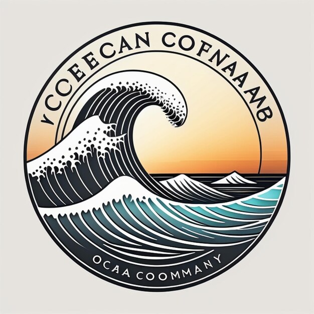 Photo a logo for the oceanic company