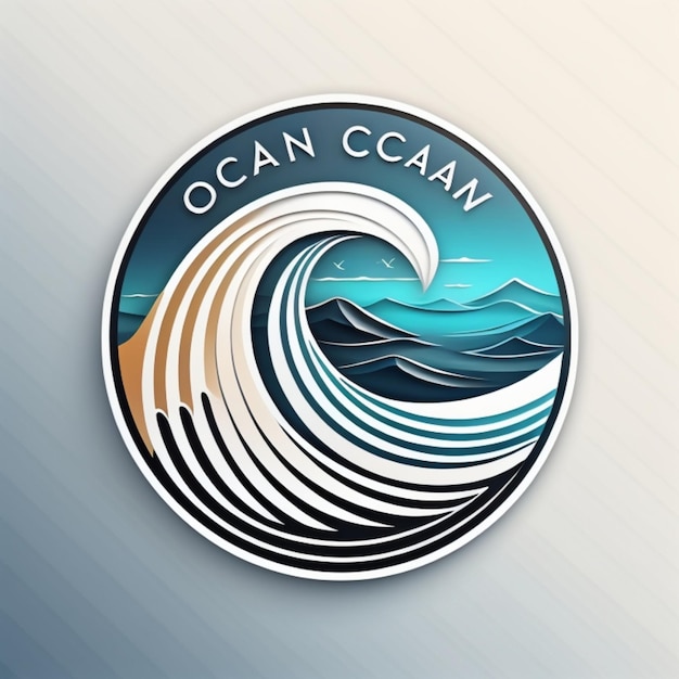 Photo a logo for the oceanic company