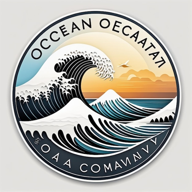 Photo a logo for the oceanic company