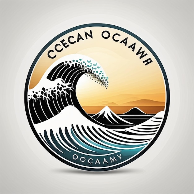 Photo a logo for the oceanic company