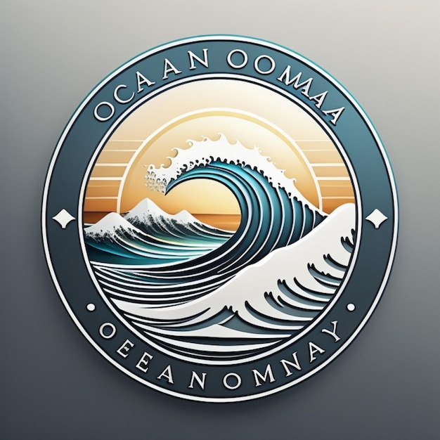 Photo a logo for the oceanic company