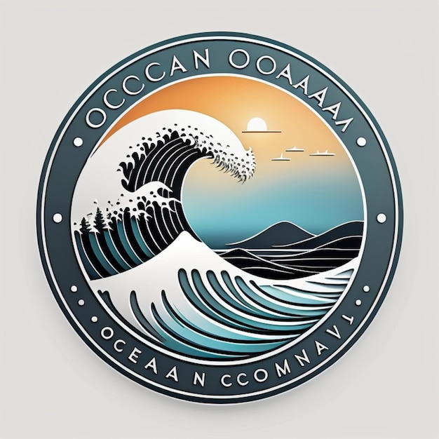 Foto un logo per la oceanic company