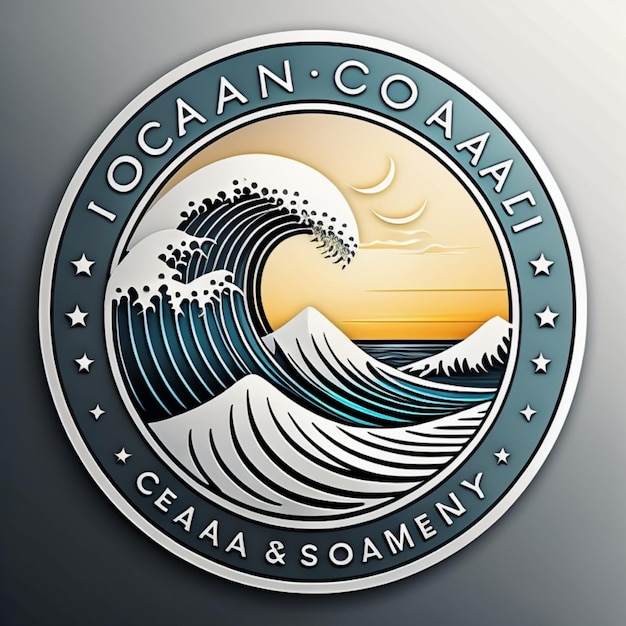 Photo a logo for the oceanic company