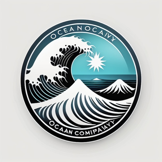 Photo a logo for the oceanic company